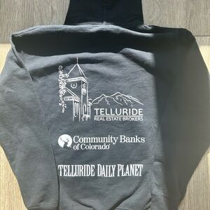 Black Hoodie with Telluride Graphic